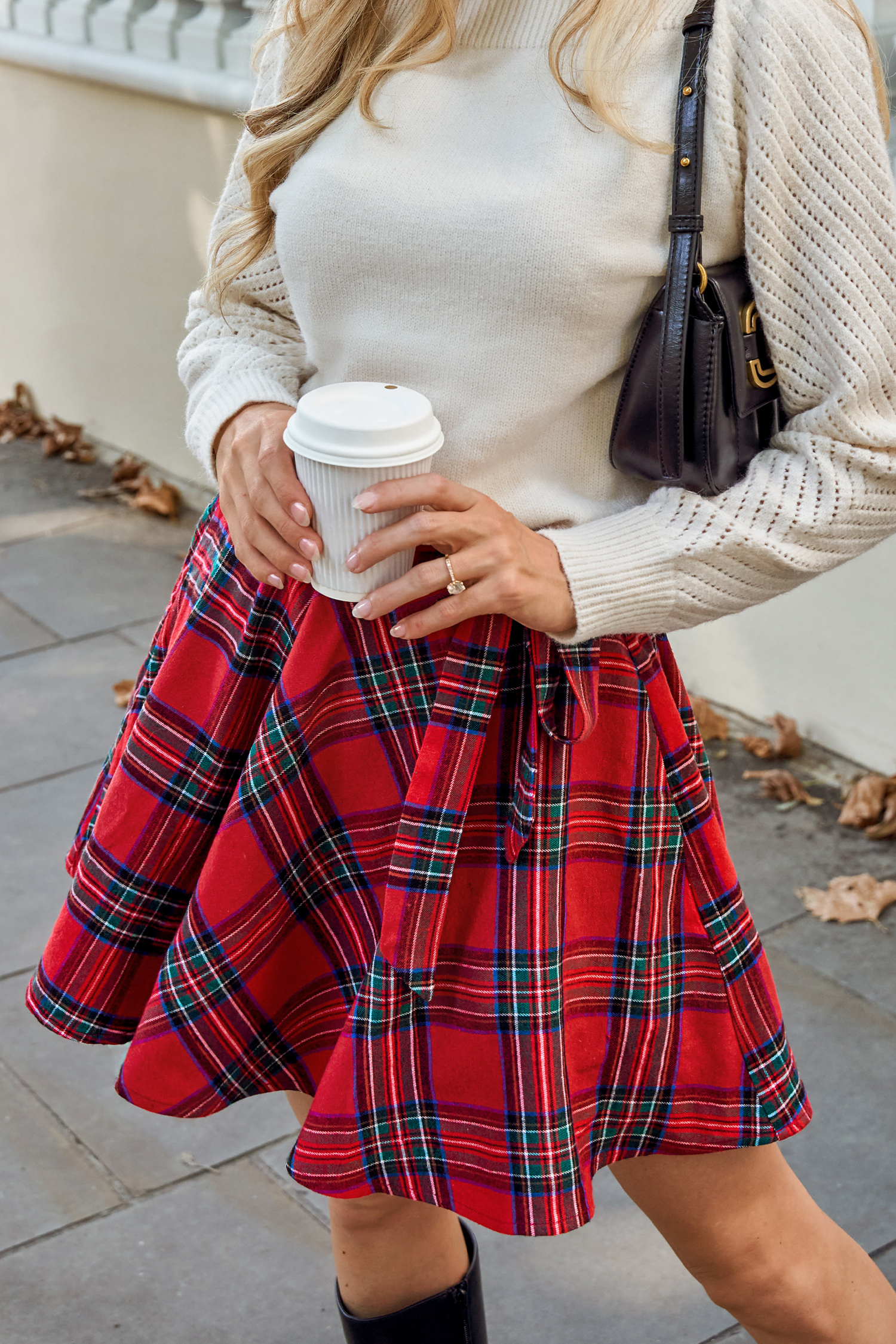 Red Plaid A-Line Mini Skirt | Playful Style | Cupshe